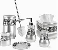 Vista 19 de Creative Scents juego de accesorios de lujo para baño, 4 piezas