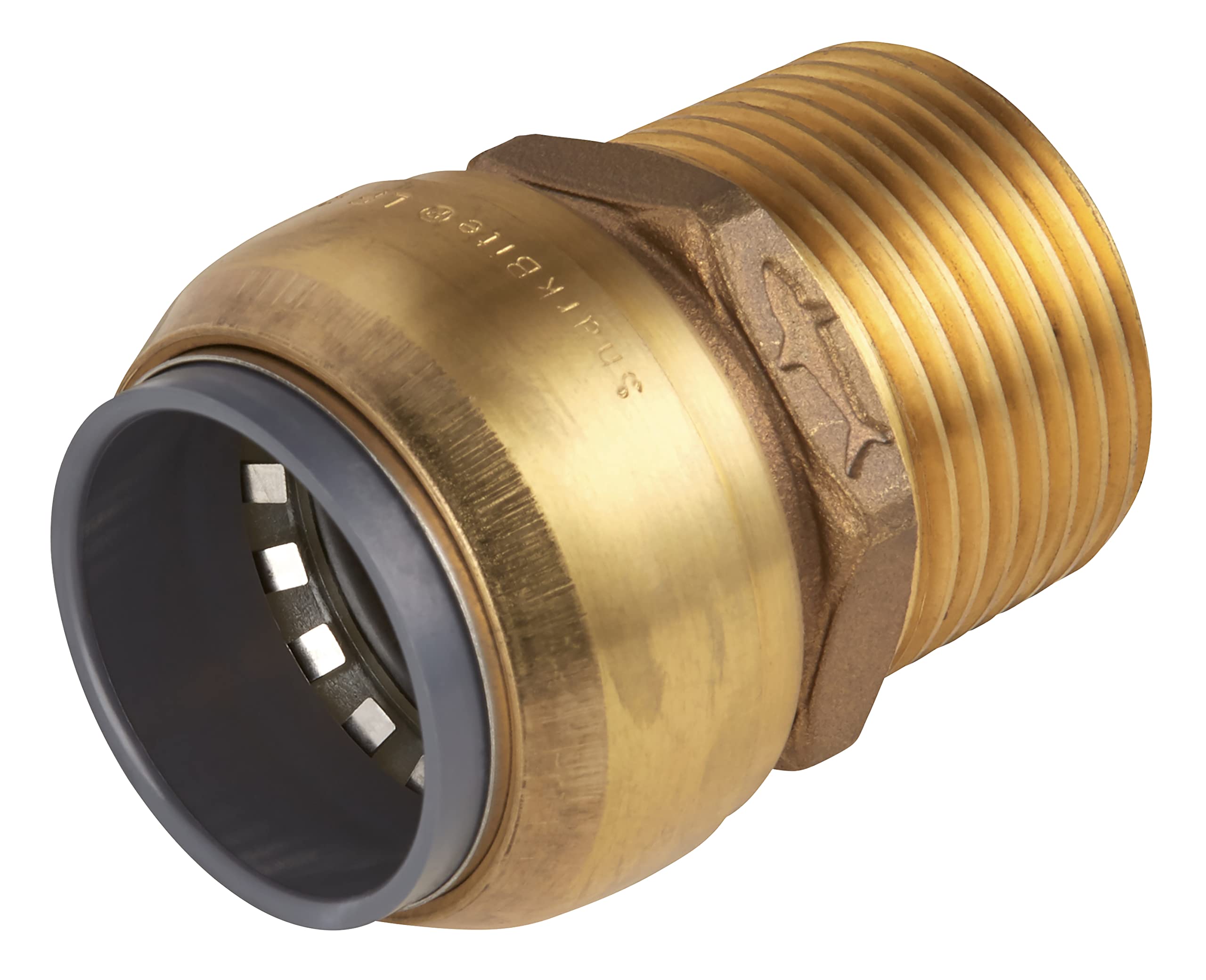 Sealey SharkBite® Straight Adaptor 22mm x 3/4""BSPT Brass - SBA22BSA