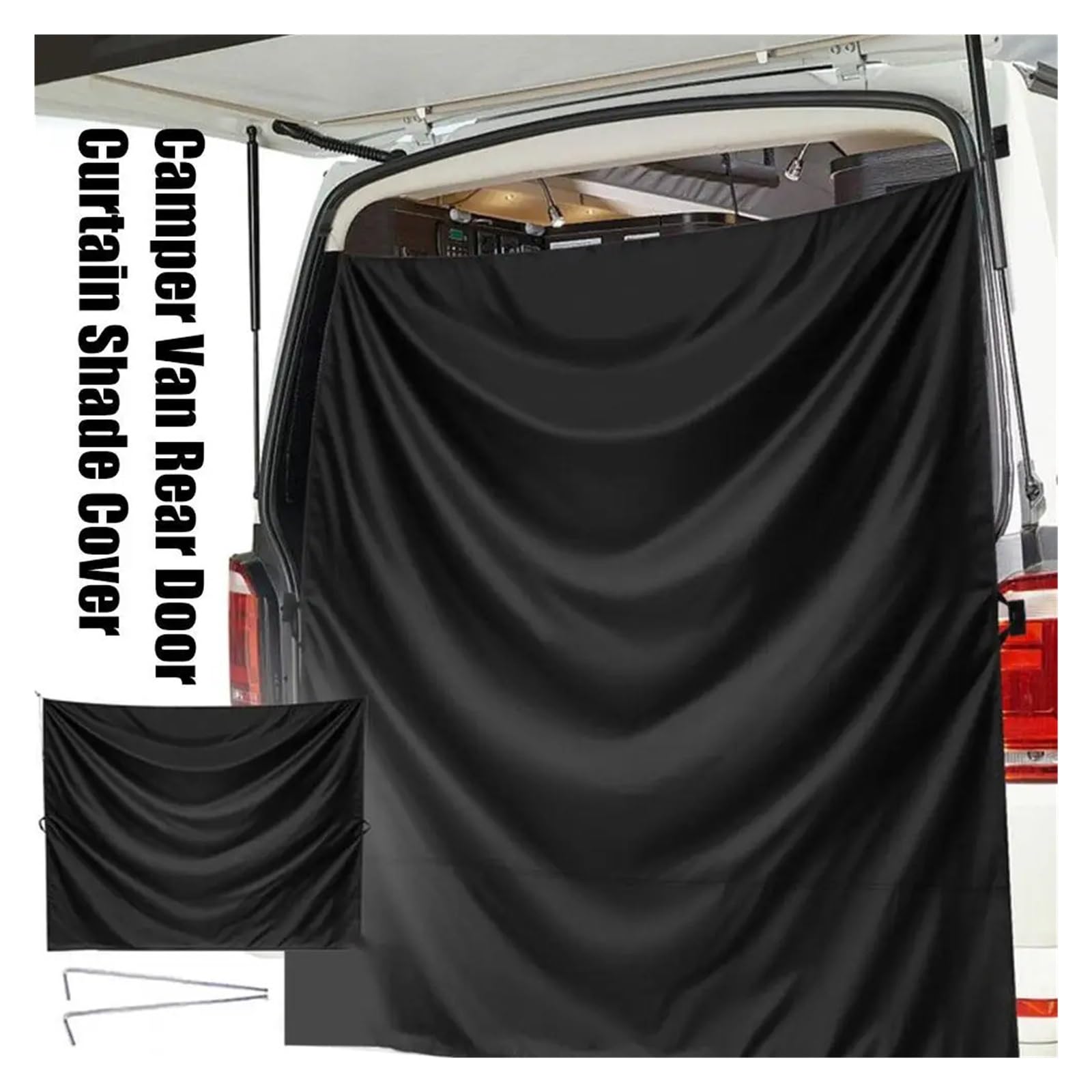 Rideau Arrière Fourgon Occultant Rideau de Porte arrière Camping-Car