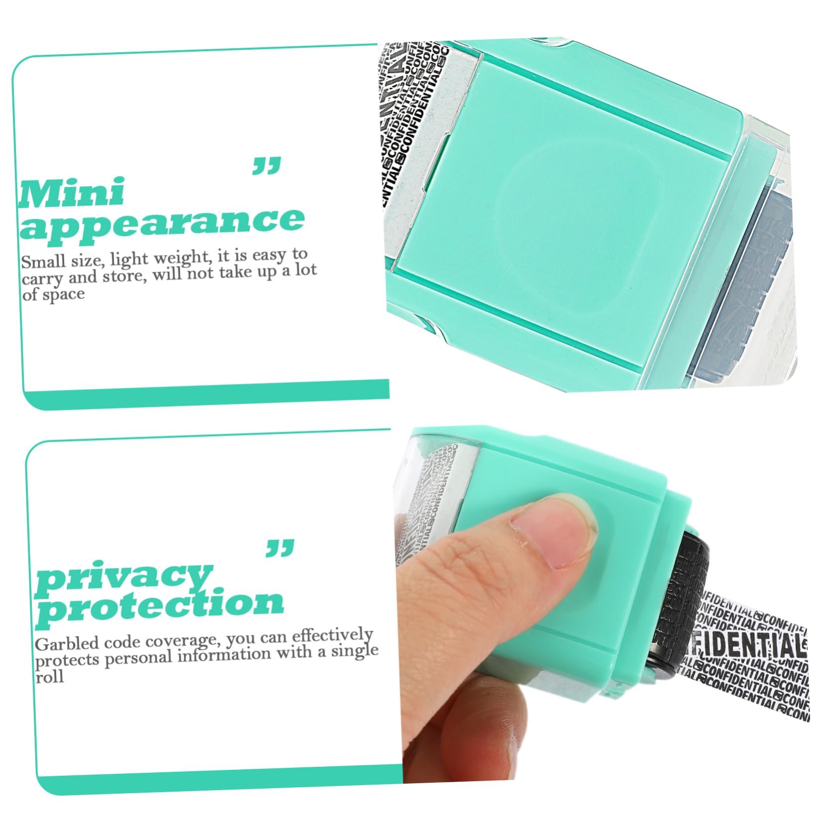 SHINEOFI 4pezzi Timbro Portatile Per Privacy Domestica Coprente Per Documenti Proteggi Le Tue Informazioni Sensibili e Nascondi Indirizzi e Dati Personali Con Facilità