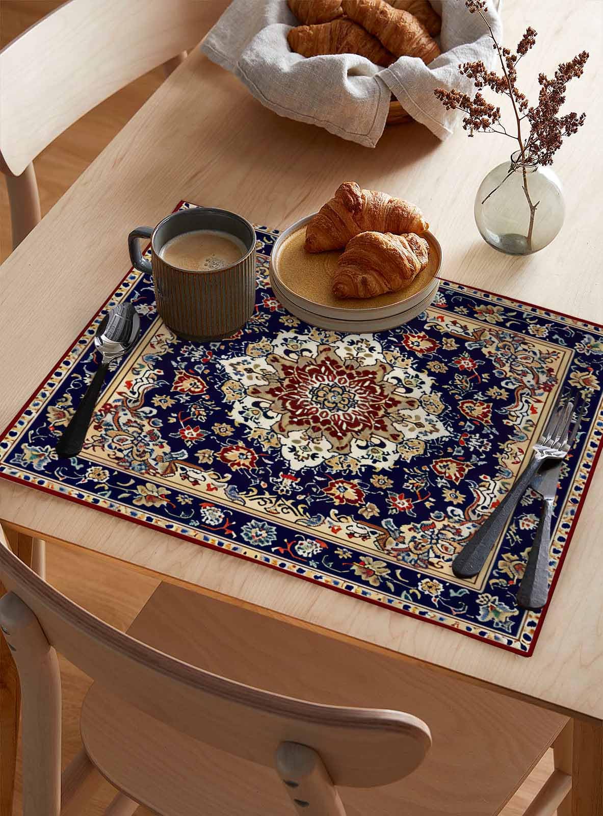Amazon.com: Vintage Placemats Set of 4 Cotton Linen Table