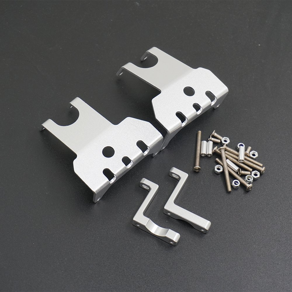 AXspeed Skid Plate Aus Aluminium Für Axial Wraith RR10 1/10 RC Crawler – Silber, Schutzblech Für Chassis & Optik-Upgrade