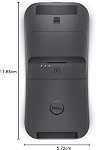 Dell MS700 Bluetooth Travel Mouse – Bluetooth 5.0, Microsoft Swift Pair/Dell Pair (Windows 10 & 11 only), Optical LED Sensor, Touch Scroll with Latest Touch Controller - Black