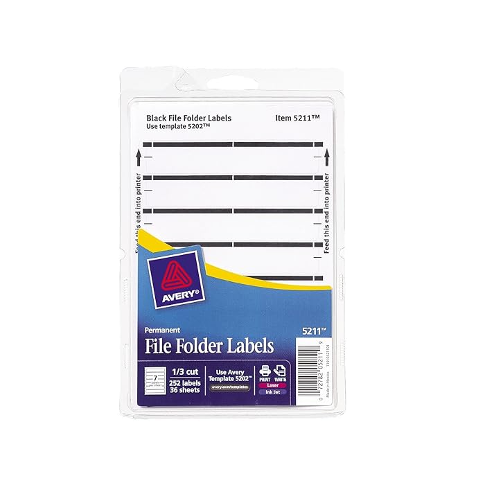 Buy Avery Print or Write File Folder Labels for Laser and Inkjet