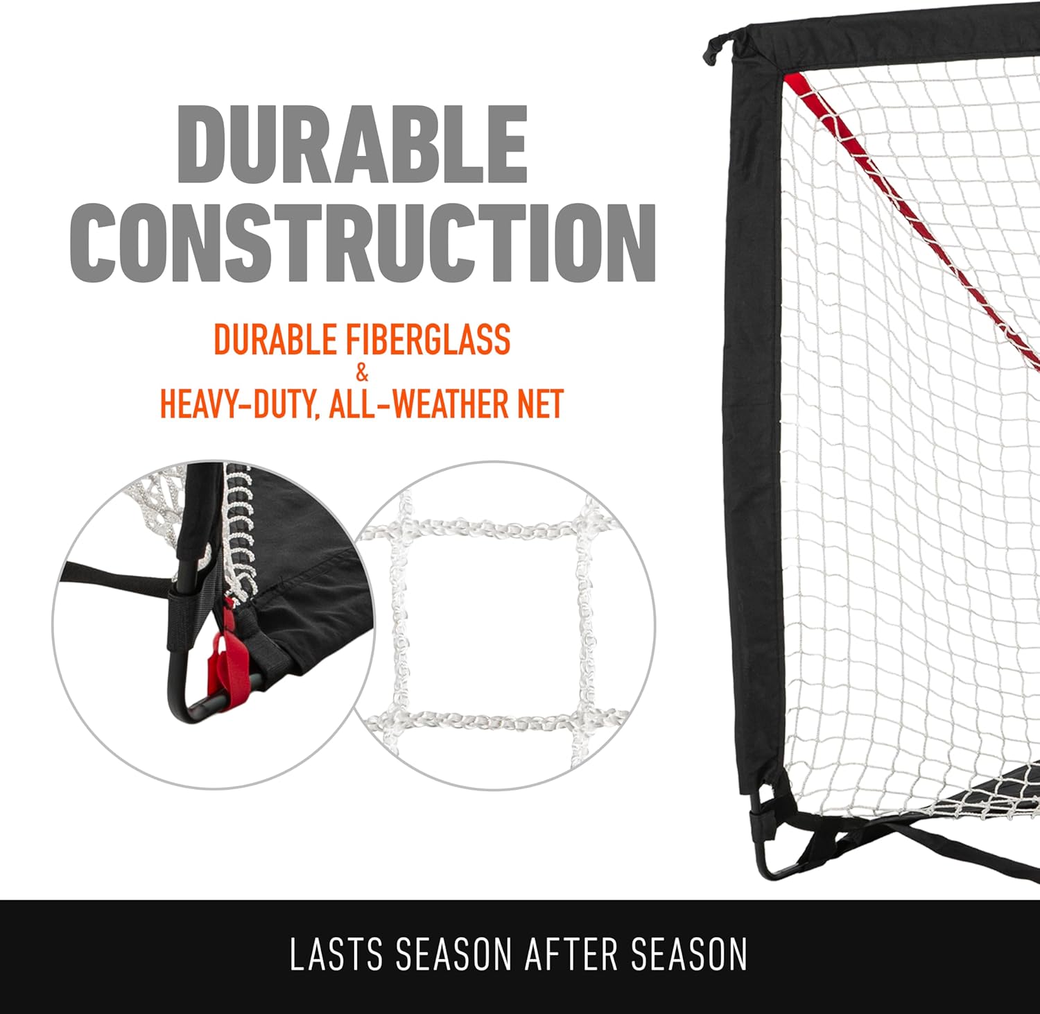 Franklin Sports Backyard Lacrosse Goal - Kids Portable Mini Lacrosse Training Net - Lax Practice Equipment - Easy Assemble Lax Goal for Practice - Perfect for Youth Training - 4' Feet x 4' Feet
