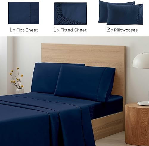 Vista 60 de Mueller Serie 1800 - Juego de sábanas ultrasuaves de 6 piezas, esquinas profundas de hasta 16 pulgadas, transpirables, hipoalergénicas, Verde