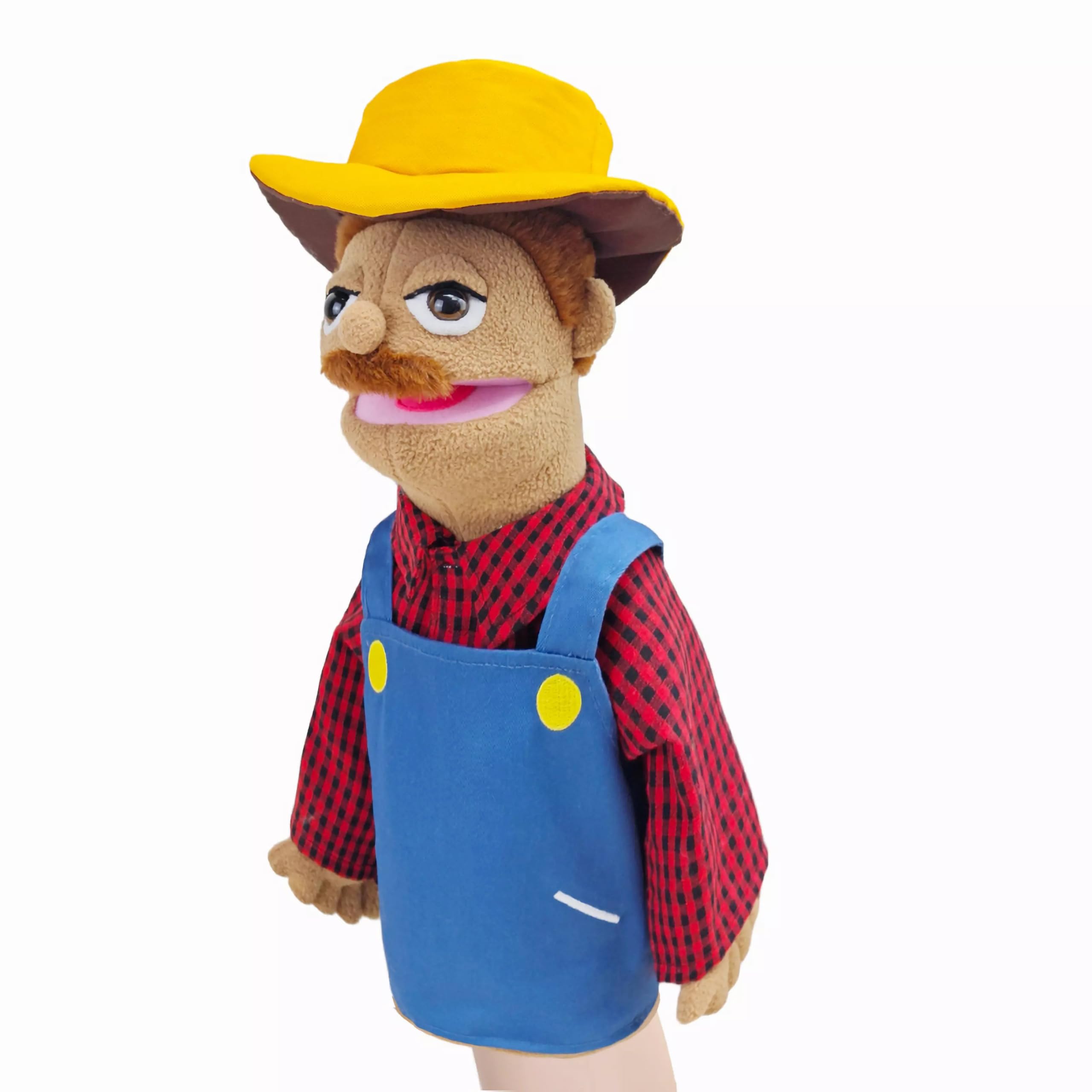 LOMTRATS Theater Hand Puppets for kids,Includes Teacher, policeman, farmer, pirate, detective - Image 3