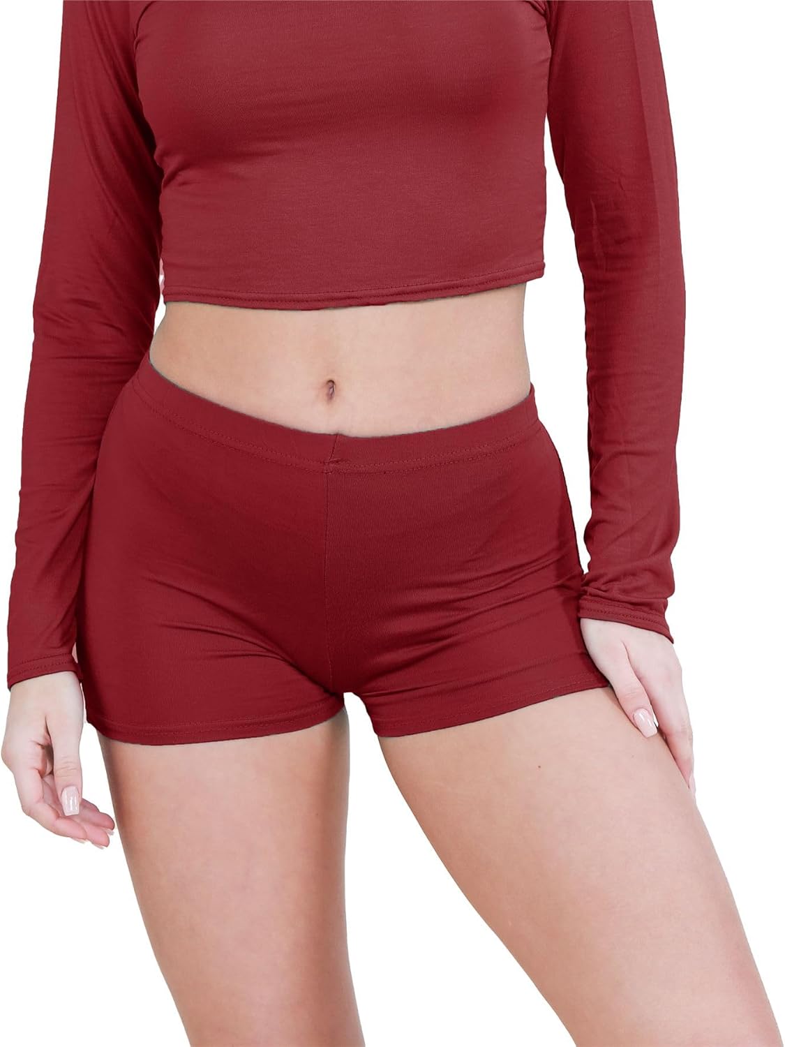 Janisramone® Women's Mini Shorts, Workout Shorts - Chic Hot Pants for Dance Gym Shorts Women | Perfect Summer Booty Shorts