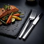 Idomy 60-Piece Stainless Steel Flatware Set, Cutlery Set Service for 12