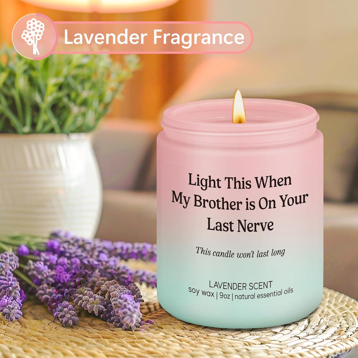  Candle, Sister in Law Gifts, Christmas, Sister in Law Birthday Gifts | Funny Bridal Shower, Wedding, Birthday Gifts for Sister in Law, Brothers Girlfriend, Brother, Happy Birthday Gifts for SIL thumbnail