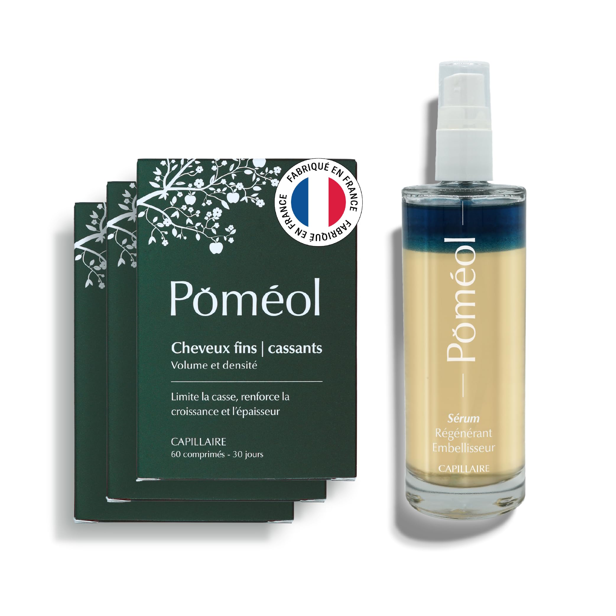 Traitement cheveux fins & cassants Poméol spécial volume permanent - 8
