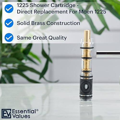 Miniatura 2 de Cartucho de repuesto 1225 para Moen, repuesto compatible con grifos de fregadero de cocina y baño, acabado pulido pulido pulido  Hecho del mejor