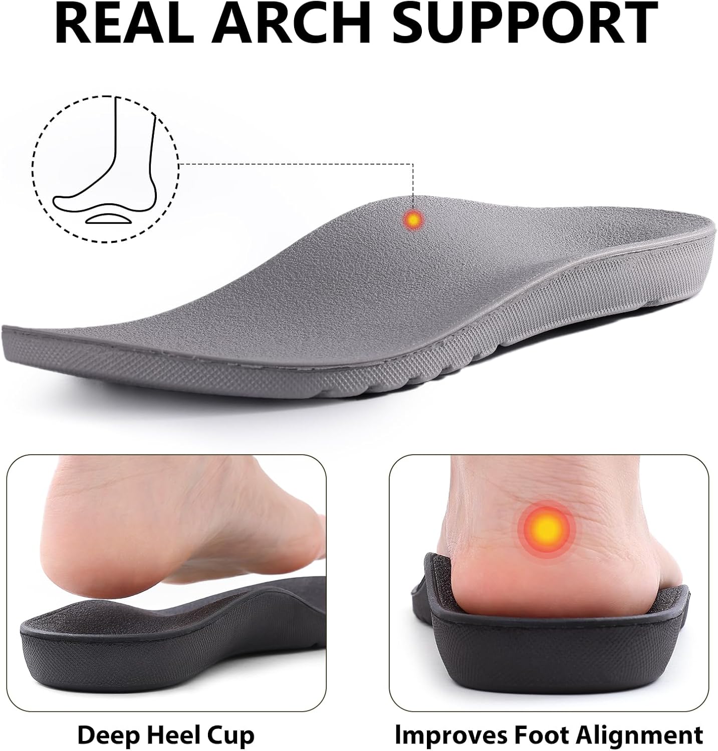 Litfun Orthopedic Arch Support Slippers for Women Comfortable Open Toe Indoor House Slippers Corduroy Cross Bow Bedroom Shoes for Plantar Fasciitis - Image 4