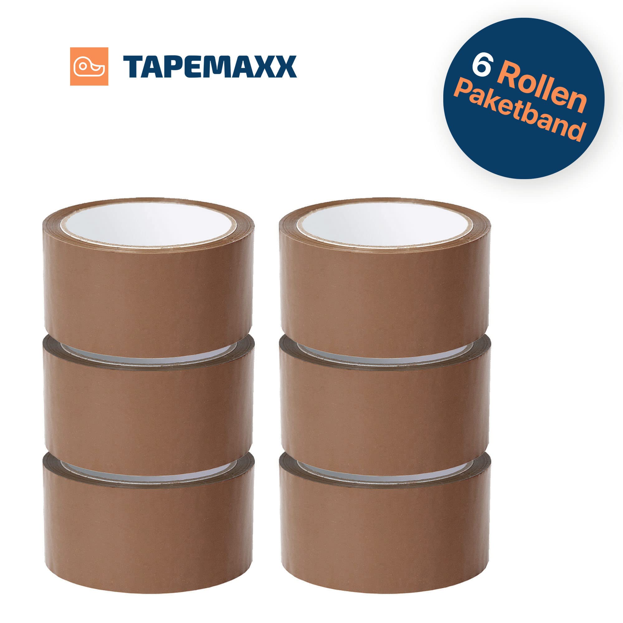 72 Rollen Paketklebeband Braun – 48 Mm X 66 M, Sofort Haftend, Für Kartons & Versand