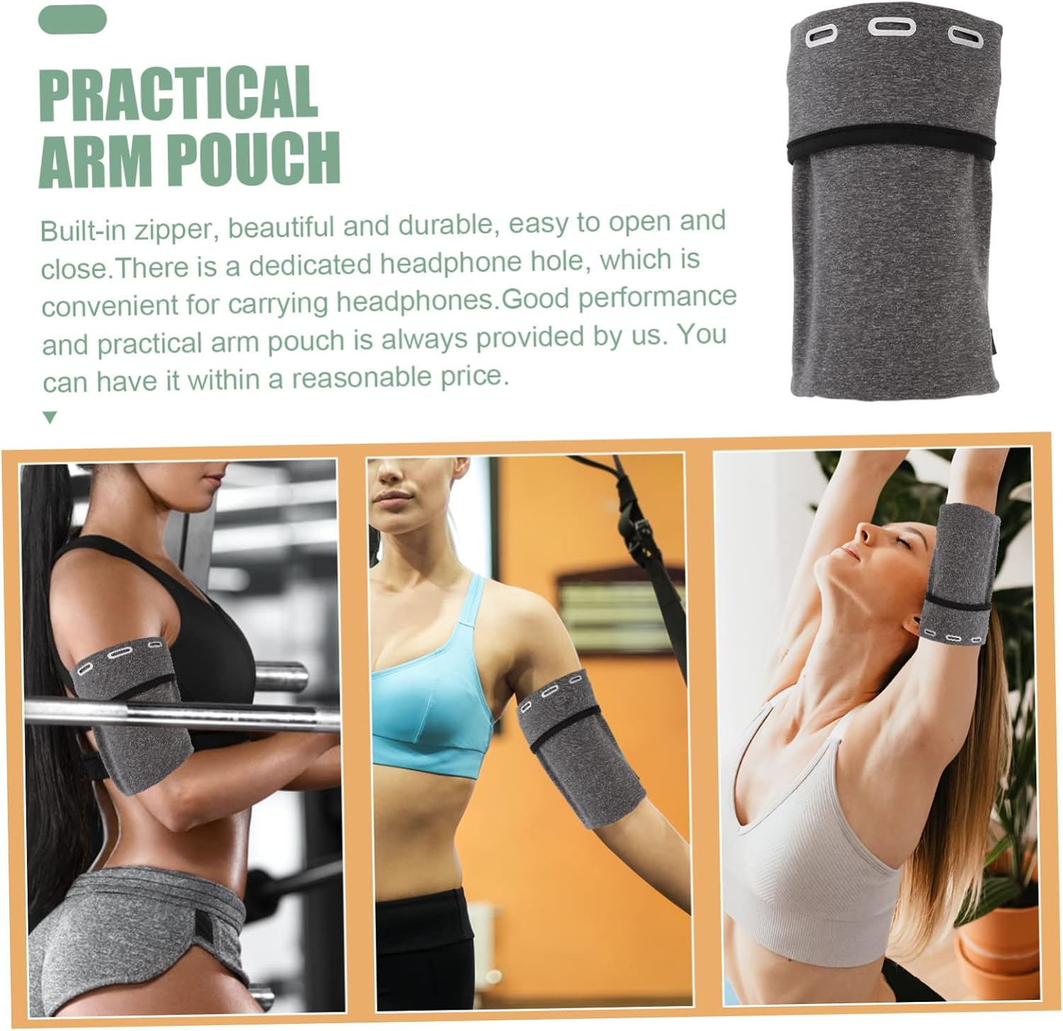 Elastic Arm Phone Sleeve Unisex Armband Pouch Cell Phone Waterproof Pouch