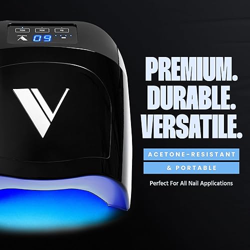 Miniatura 4 de V Beauty Pure Lámpara de uñas UV inalámbrica (negro) - Luz UV portátil de 36 W para uñas de gel con múltiples ajustes de temporizador - Secador de