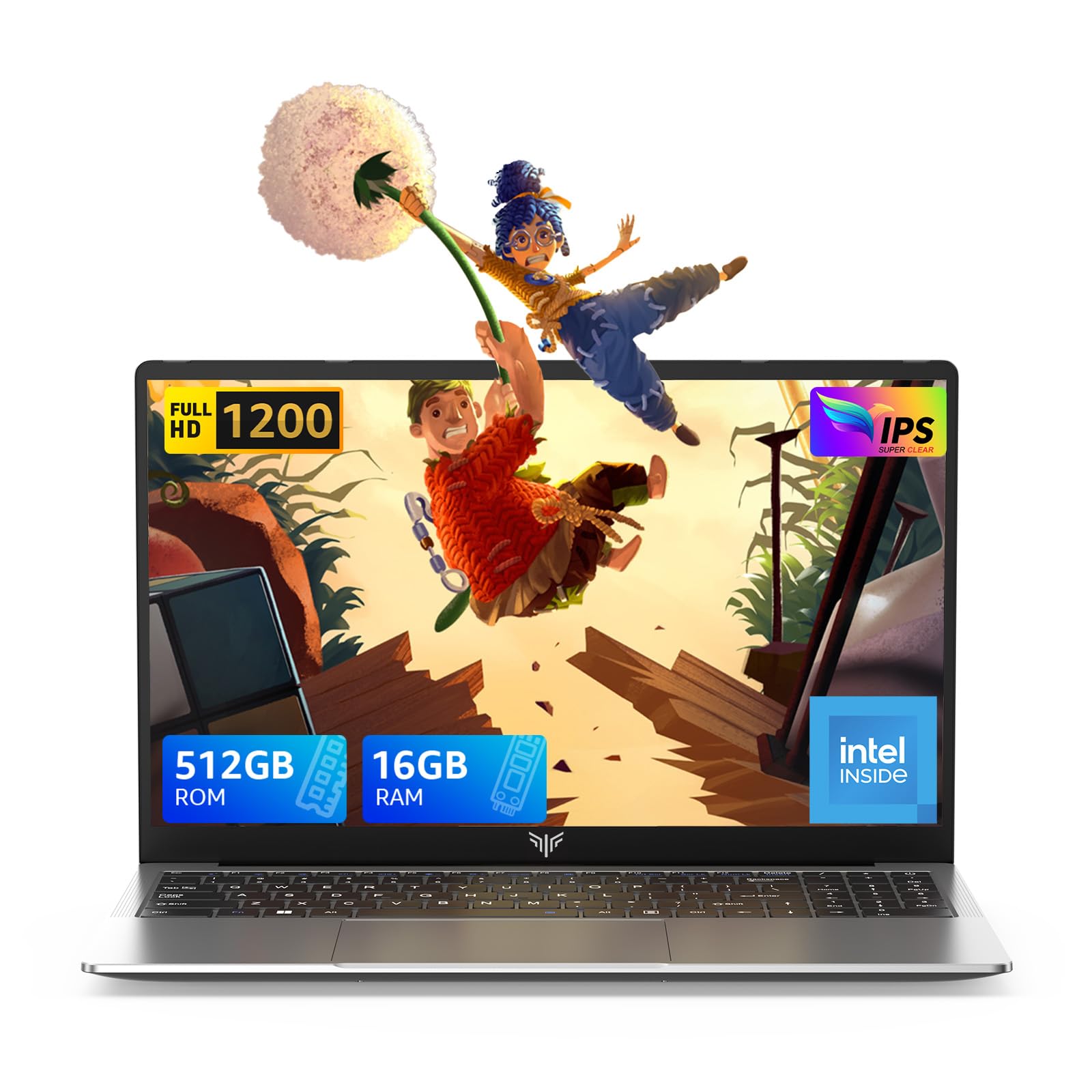 15.6-Zoll-FHD-Laptop, N97 Prozessor mit bis zu 3,6 GHz, 8 GB RAM, 256 GB M.2-SSD, 15.6-Zoll-Business-Laptops, unterstützt WLAN 5, BT 5.0, 3 × USB 3.2, Zwei Lautsprecher