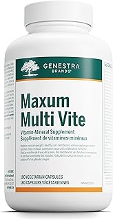 Genestra Brands - Maxum Multi Vite - Multi Vitamin Mineral Formulation with Rutin, CoQ10 and Green Tea Extract - 180 Vegetable Capsules