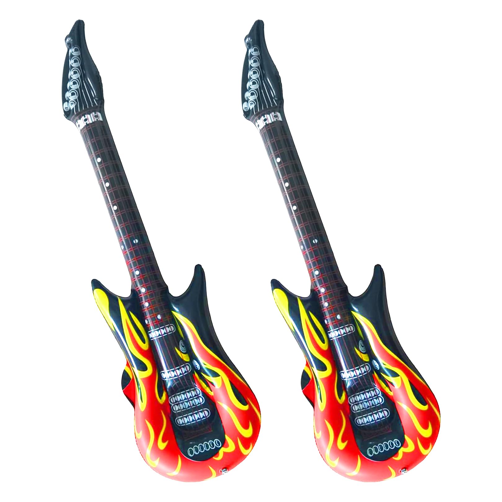 2 Guitarra Hinchable,Guitarra Hinchable Rock NiñOs,Guitarras De Aire para Inflar,Guitarra Inflable,DecoracióN De Guitarra Inflable,DecoracióN para Fiestas Infantiles,DecoracióN De Carnaval