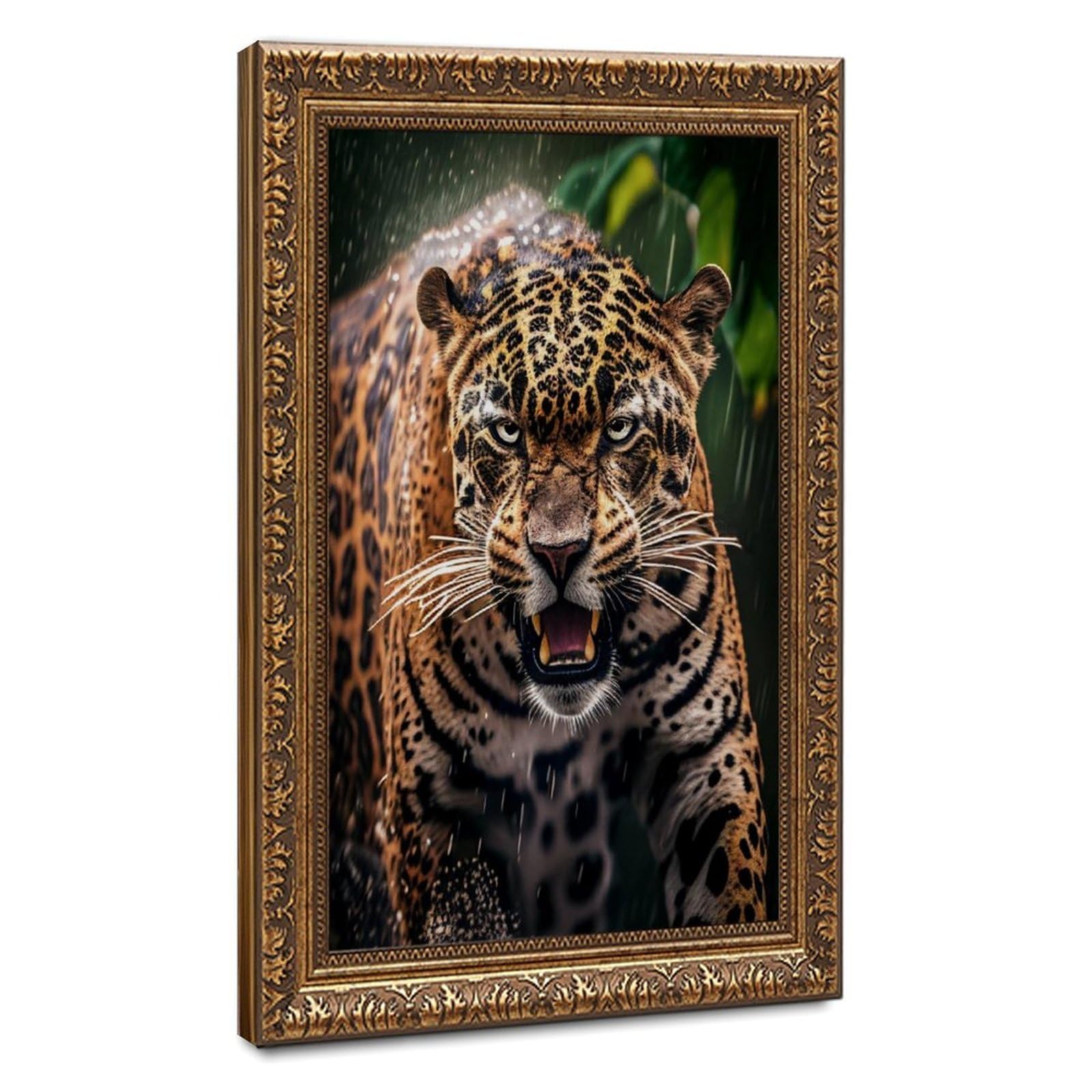 Bareronor Majestic Jaguar Canvas Poster for Living Room Decor Gift