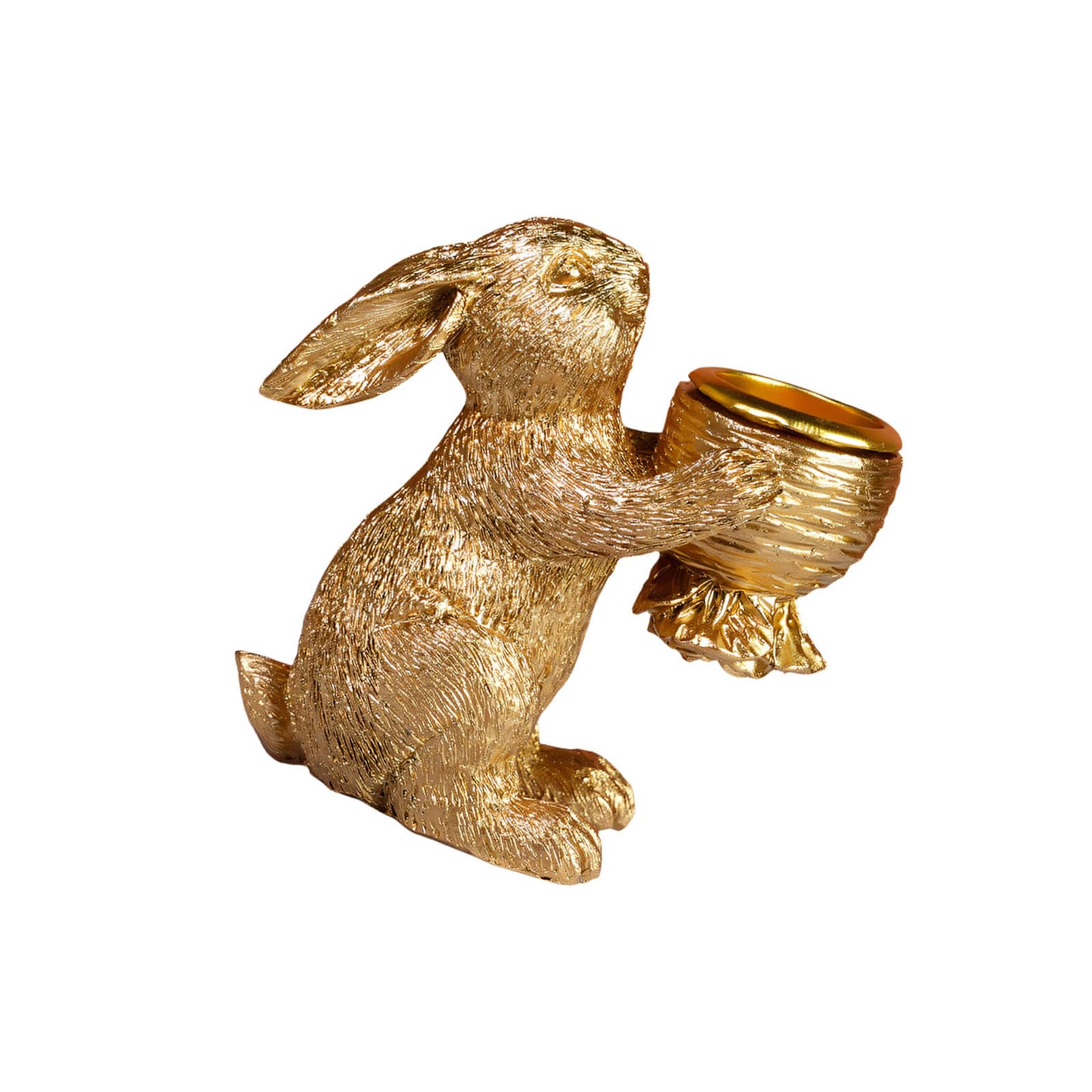 Snorvixre Bunnies Figurines Resin Rabbits Statue Easter Holders Spring Home Decors Centerpieces Housewarming Gift Easter Rabbits Figurines