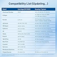 Vista 6 de Cartucho de filtro de agua para toda la casa de 5 micrones, 10" x 2.5", plegado, para reemplazar sedimentos de pozo, compatible con ECP5-10