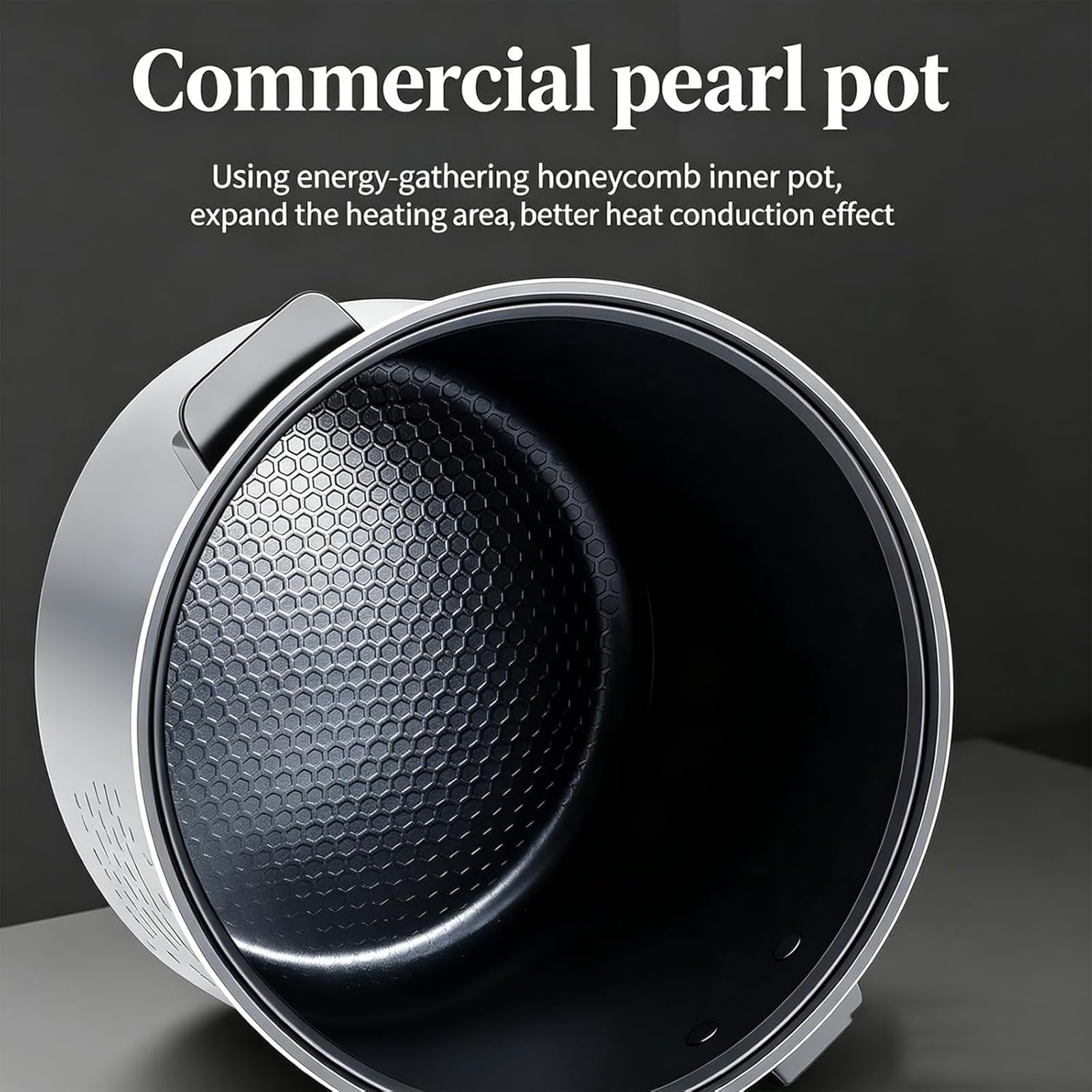 Olla de perlas totalmente automática de 900W, fabricadora comercial | Panel Táctil Inteligente, Control de Temporizador y Temperatura, Mantener Caliente 12H, Uso Comercial Multi-Ingrediente