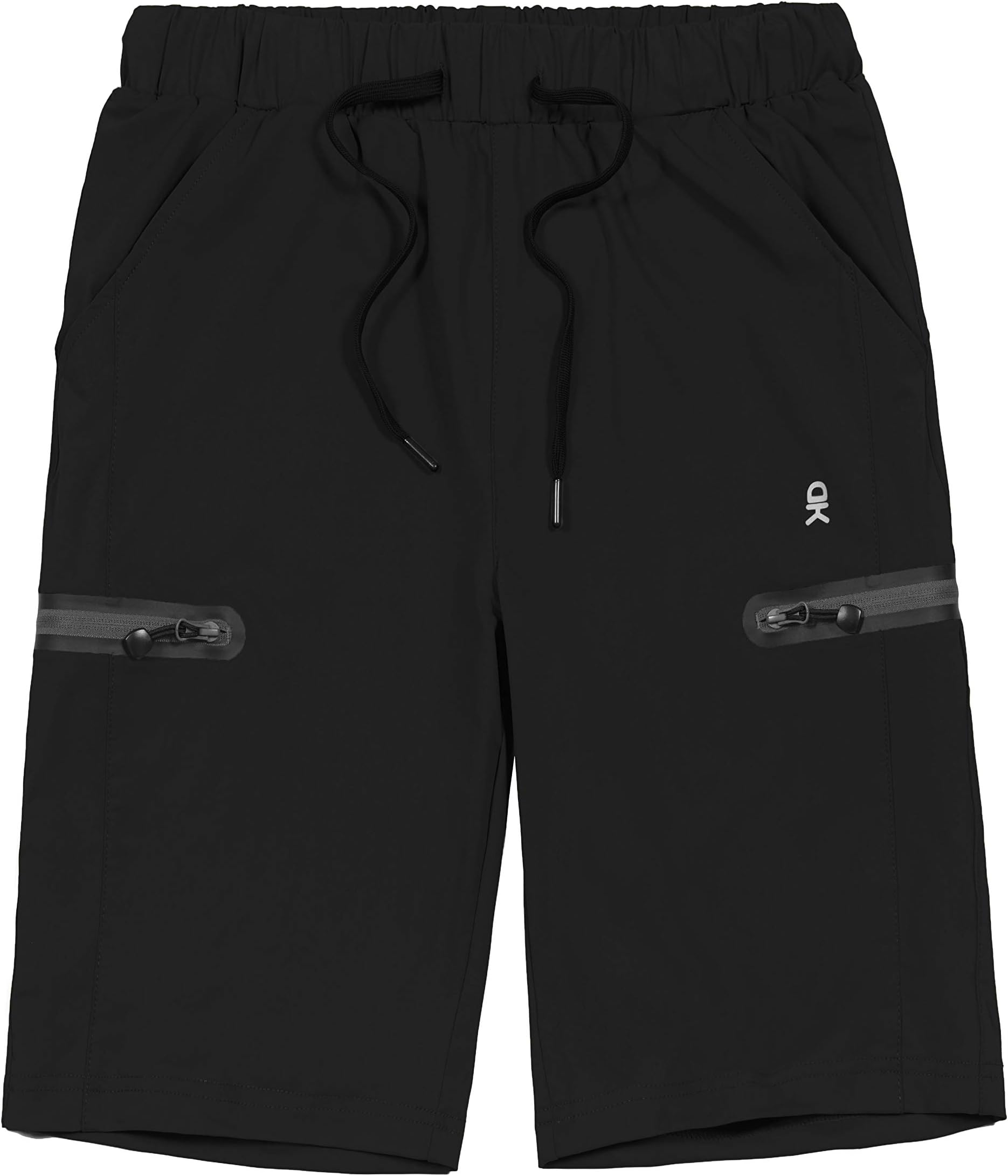 Little Donkey AndyWomen's Ultra Stretch Quick Dry Lightweight Bermuda Shorts Drawstring Zipper Pocket Hiking Travel Workout