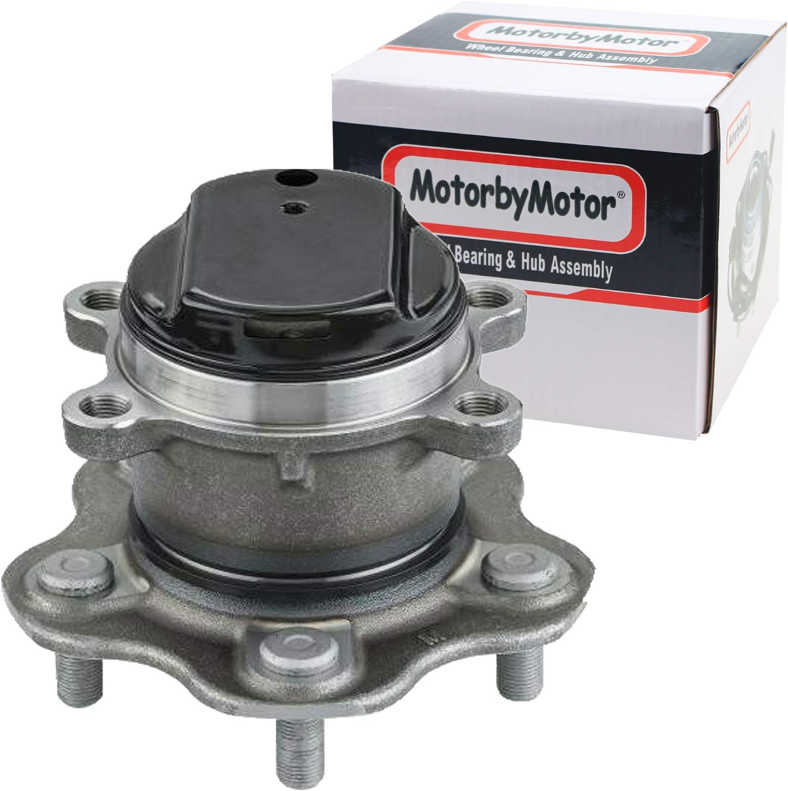 512534 Rear Wheel Bearing and Hub Assembly with 5 Lugs fits for Nissan Qashqai Rogue Low-Runout OE Directly Replacement Hub Bearing 2WD w/ABS