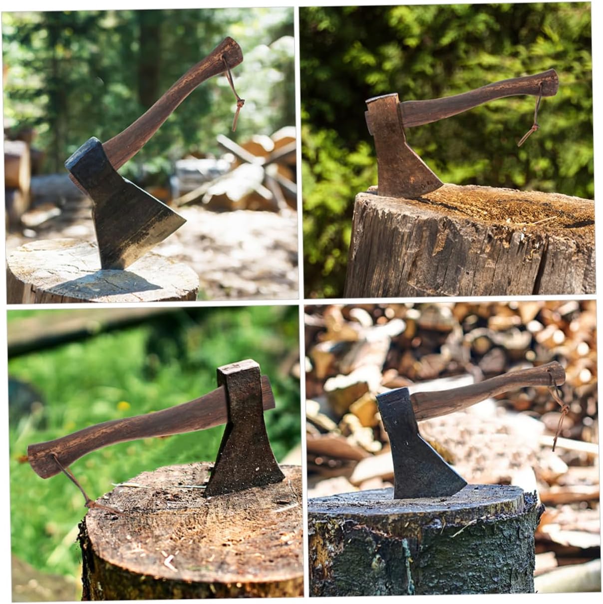 YARNOW Wooden Hatchet Replacement Handle Short Axe Grip for Convenient Use for Camping Firewood Cutting Durable Wood Axe Part for Easy Installation