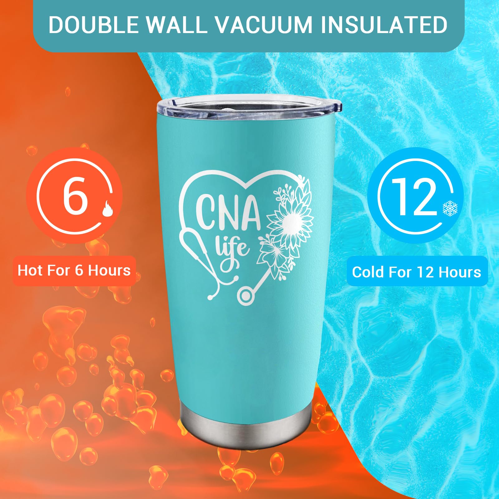 CNA Gifts 20oz Tumbler, CNA Week Gifts for Women, Certified Nursing Assistant Appreciation Gifts, Gifts for CNAs Nurses Workers