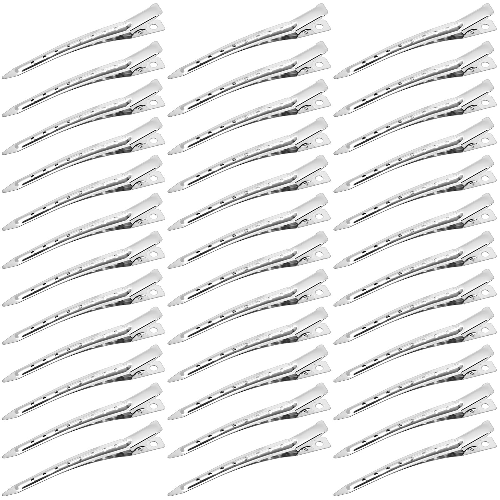 Fermagli per Capelli Professionali, 36 Pezzi Becchi D'oca per Capelli, Metallo Fermagl, Capelli Styling Clip per Capell, per acconciature Donna Ragazza Hair Clip - 1