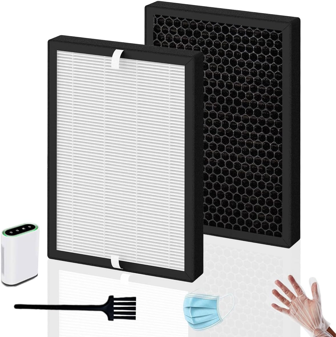 GL-FS32 Filter Compatible with MOOKA/KOIOS GL-FS32 & Azeus GL-FS32 Air Purifi-er, 3-in-1 True HEPA for Mooka GL-FS32 true hepa Replacement Filter, 2-Pack