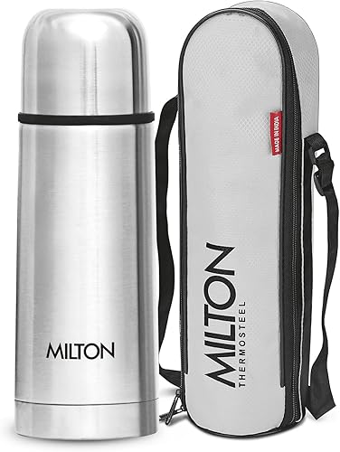 Vista 3 de Milton Thermosteel Tapa Abatible 750, Termo Aislado al Vacío de Doble Pared 750 ml 25 oz Botella de Agua que Mantiene Bebidas Calientes y Frías