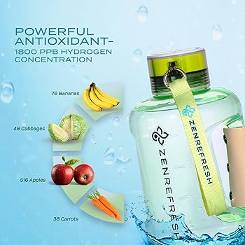 Buy Zen Refresh Large Hydrogen Water Bottle 50 Oz, Large