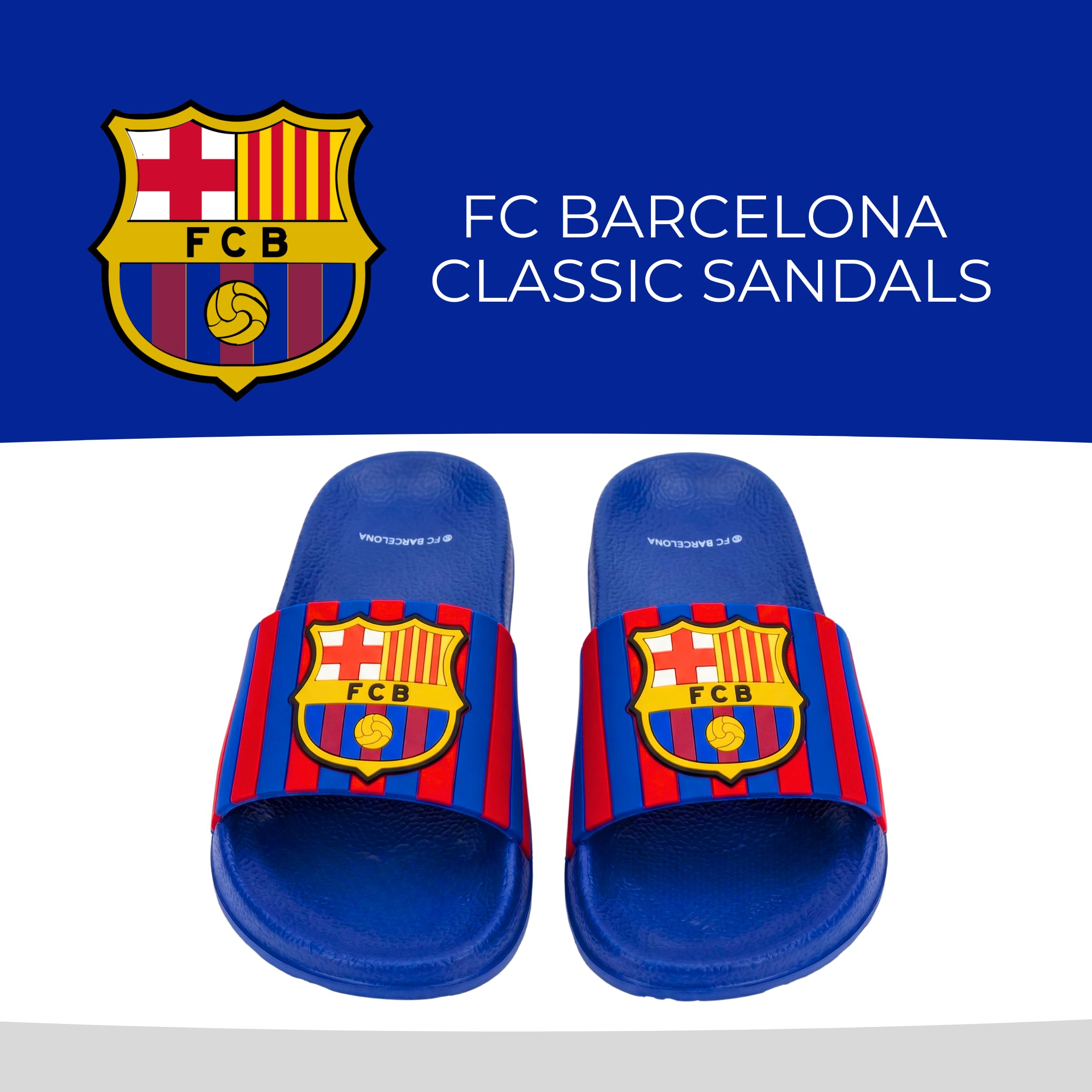 FC Barcelona Sandalias para Niño, Sandalias de Verano, Tallas EU 28 a 37
