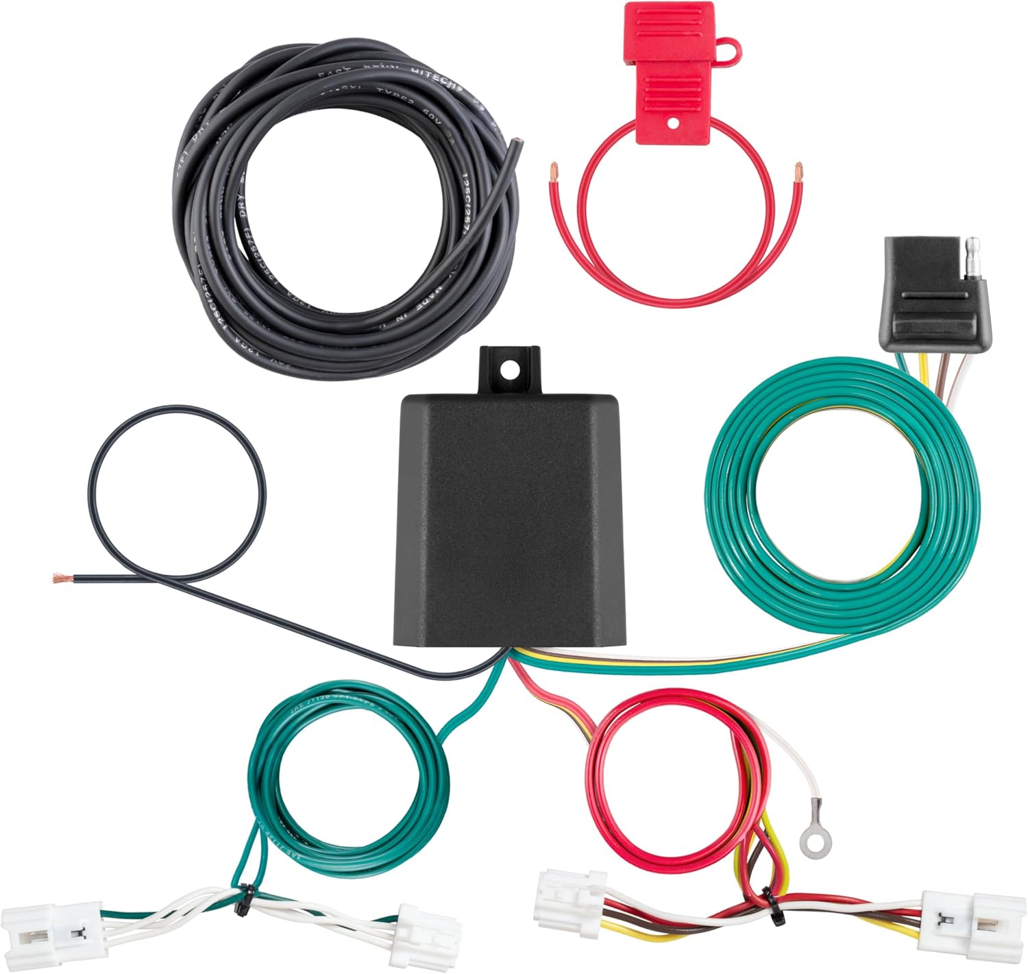 CURT 56500 Vehicle-Side Custom 4-Pin Trailer Wiring Harness, Fits Select Nissan Sentra