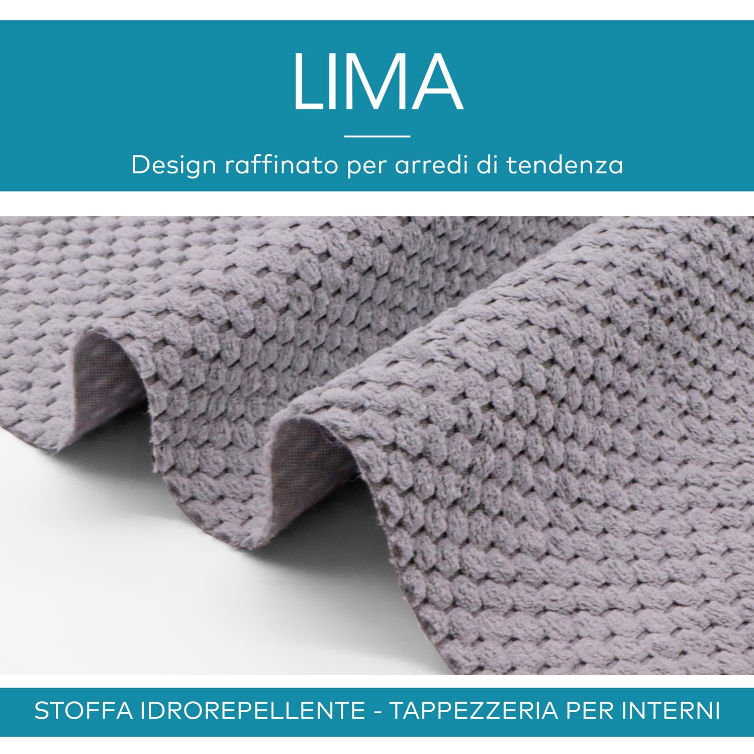 DESHOME Lima 30 metros – Tela al metro impermeable efecto terciopelo: tela para sofás, cojines, sillas, tapicería, decoración papel de azúcar