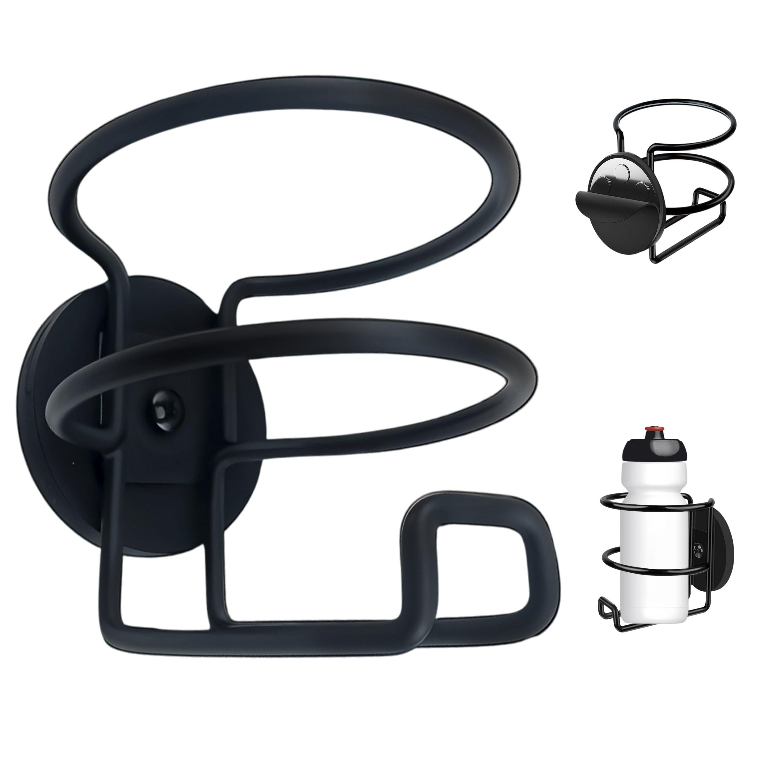 Skywin Magnetic Cup Holder, Magnetic Water Bottle Holder for Truck & Treadmil Drink Holder for Car Yacht, Truck, RV - Installs on Walls and Railings,