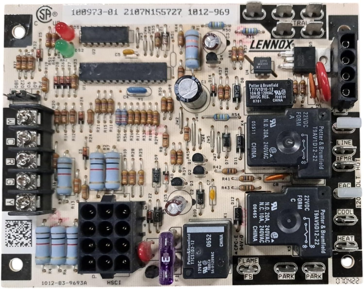 100973-01 Replacement for Furnace Control Board 1012-969 - Ships from USA