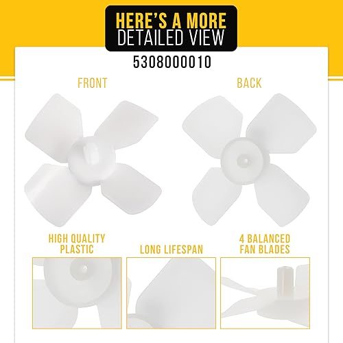 Miniatura 3 de PartsBroz 5308000010 - Ventilador de evaporador compatible con frigoríficos y congeladores Electrolux (sustituye a AP2152058, 08000010, 1083,