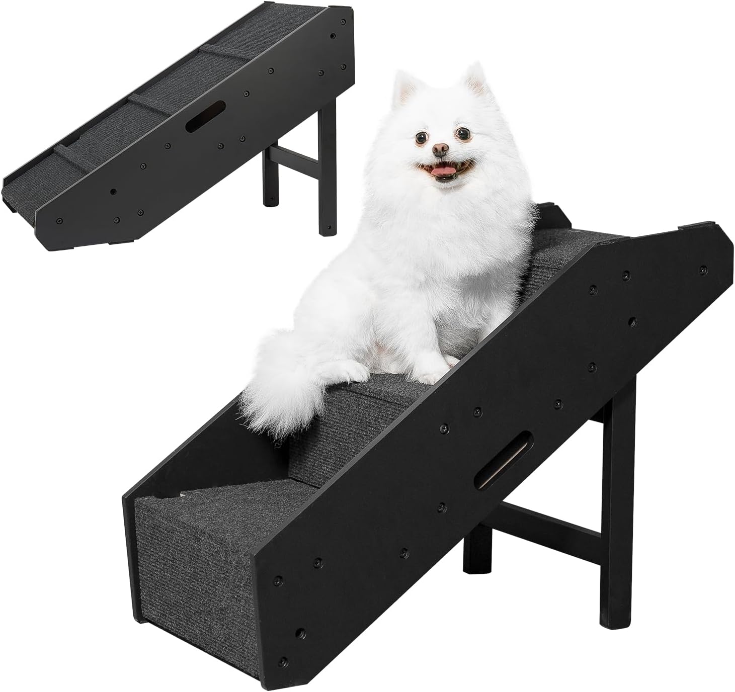 Wooden Dog Stairs for High Beds, Pawque 21 Convertible