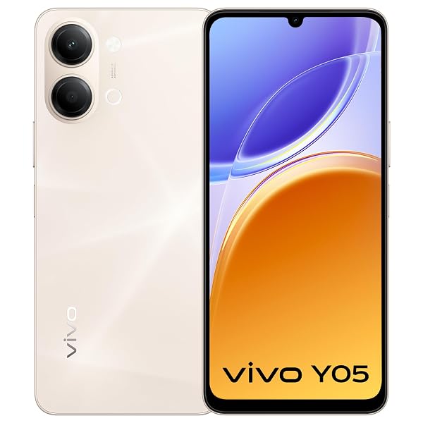 vivo Y05 (Champagne Gold, 4GB RAM, 64GB Storage) with No Cost EMI/Additional Exchange Offers