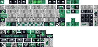 Kit de Keycaps Redragon Harry Potter Hogwart’s Special Edition Sonserina Cinza e Verde PBT Dye Sub Perfil OEM ABNT2 136 Teclas HP-942