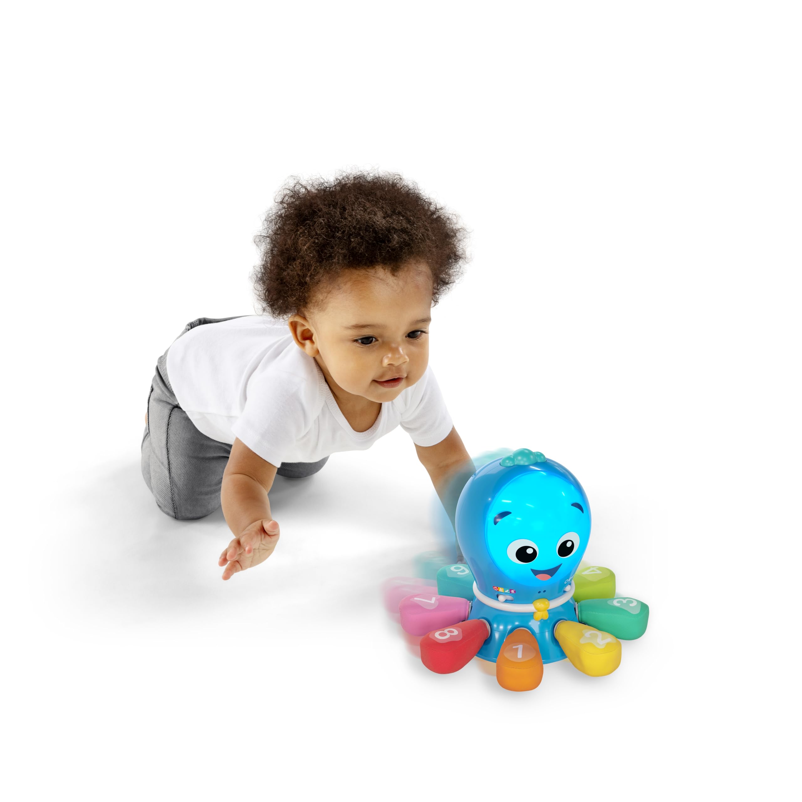 Baby Einstein Ocean Explorers Go Opus Go 4-in-1 Krabbeln & Fangen Aktivitäten Lernspielzeug, Musik und Lichter, Alter 3 Monate bis 5 Jahre