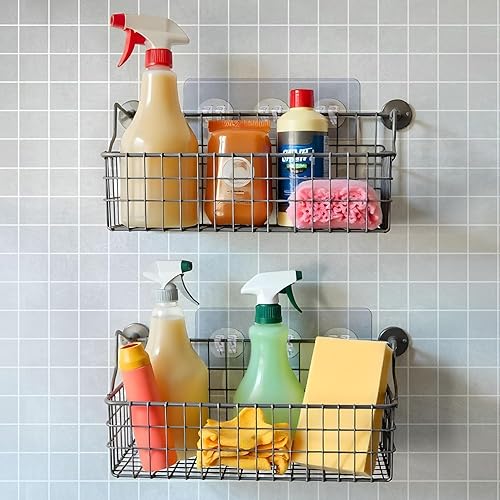 Miniatura 7 de Paquete de 24 ganchos adhesivos para regadera, sin taladro, resistente, impermeable, transparente, minimalista, plástico, montaje en pared, peso