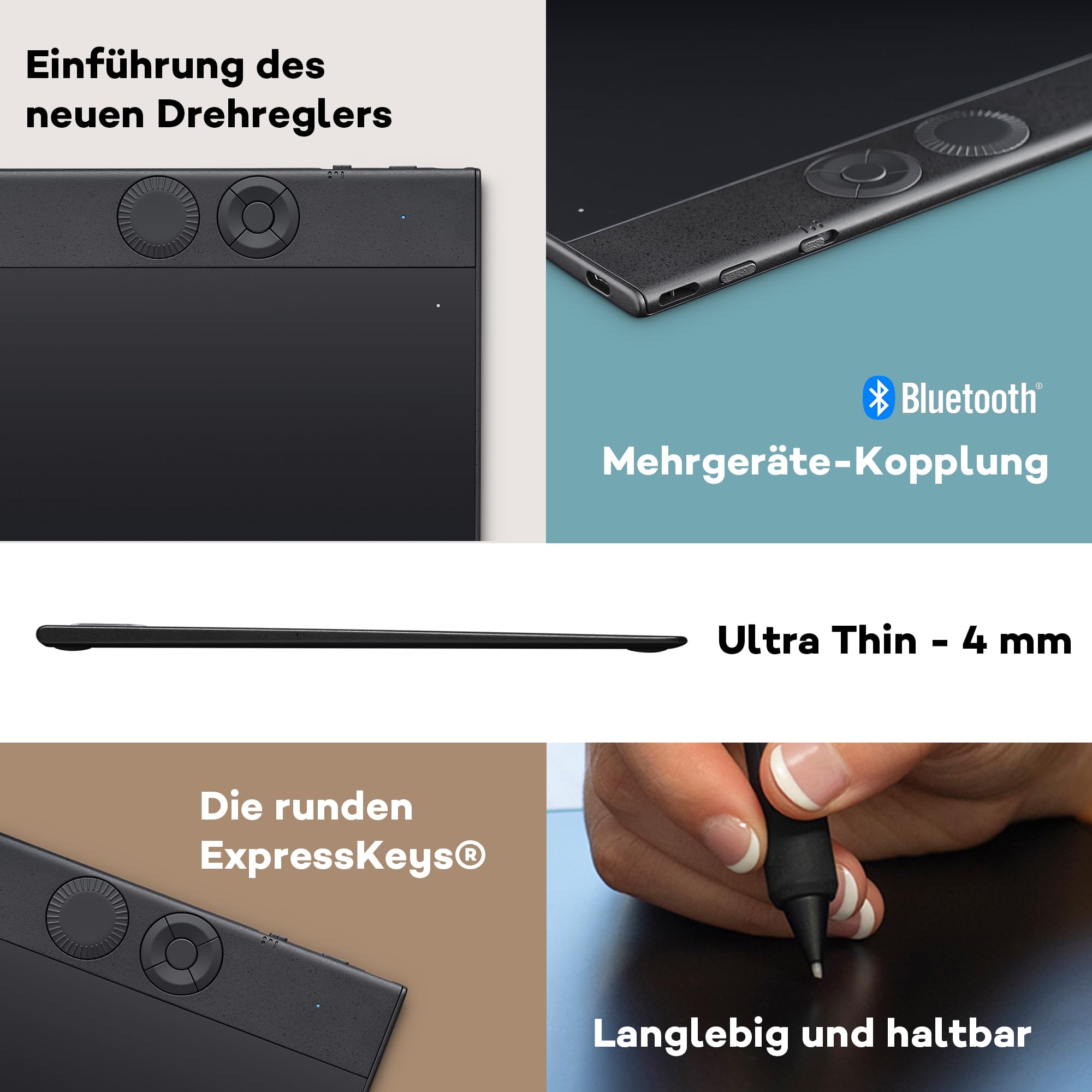 Wacom Intuos Pro Small Grafiktablett inkl. Wacom Pro Pen 3 | Grafiktablett (PC oder Mac erforderlich), ultradünn für Kreative unterwegs
