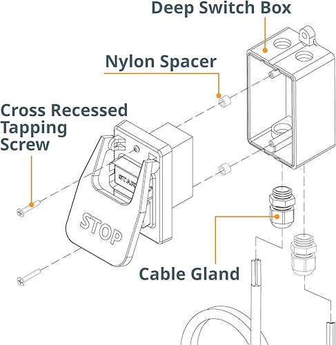 Vista 4 de POWERTEC 71834 Caja de interruptores profundos con herrajes para compatibilidad con POWERTEC Switch - 71007, 71651, 71054, 71577