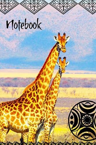 Notebook: Safari Giraffe Homework Book Notepad Notebook Composition and Journal Gratitude Diary Gift