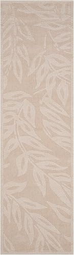 Miniatura 2 de MARTHA STEWART x Safavieh MSR4621A - Alfombra de lana de trigo sarraceno hecha a mano de 2 pies 3 pulgadas x 8 pies